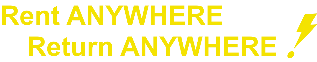 Rent ANYWHERE Return ANYWHERE
